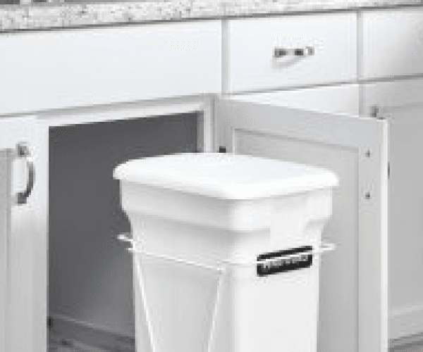 Trash Can Built In Wire rack