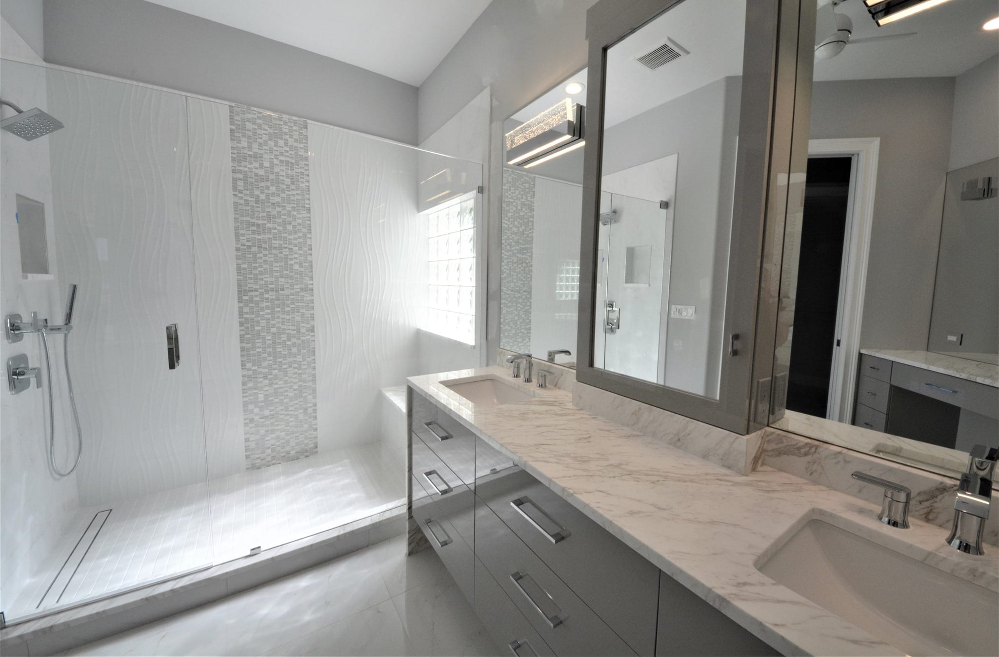 ME Bathroom White with Gray