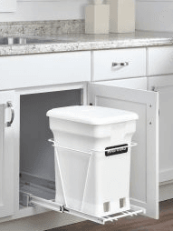 Trash Can Built In Wire rack